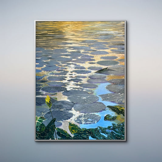 Golden light on Lily petals