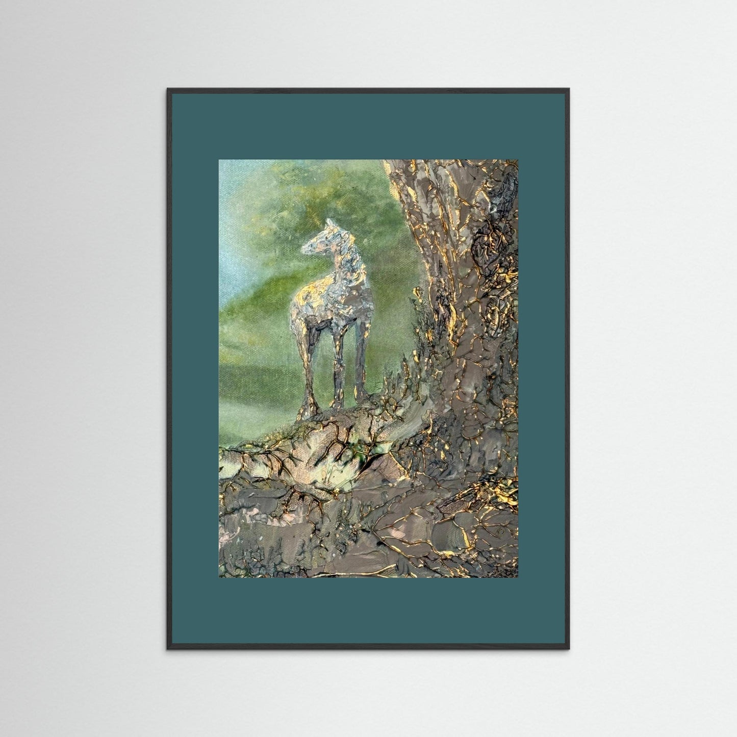 Golden horse fine art prints