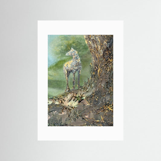 Golden horse fine art prints