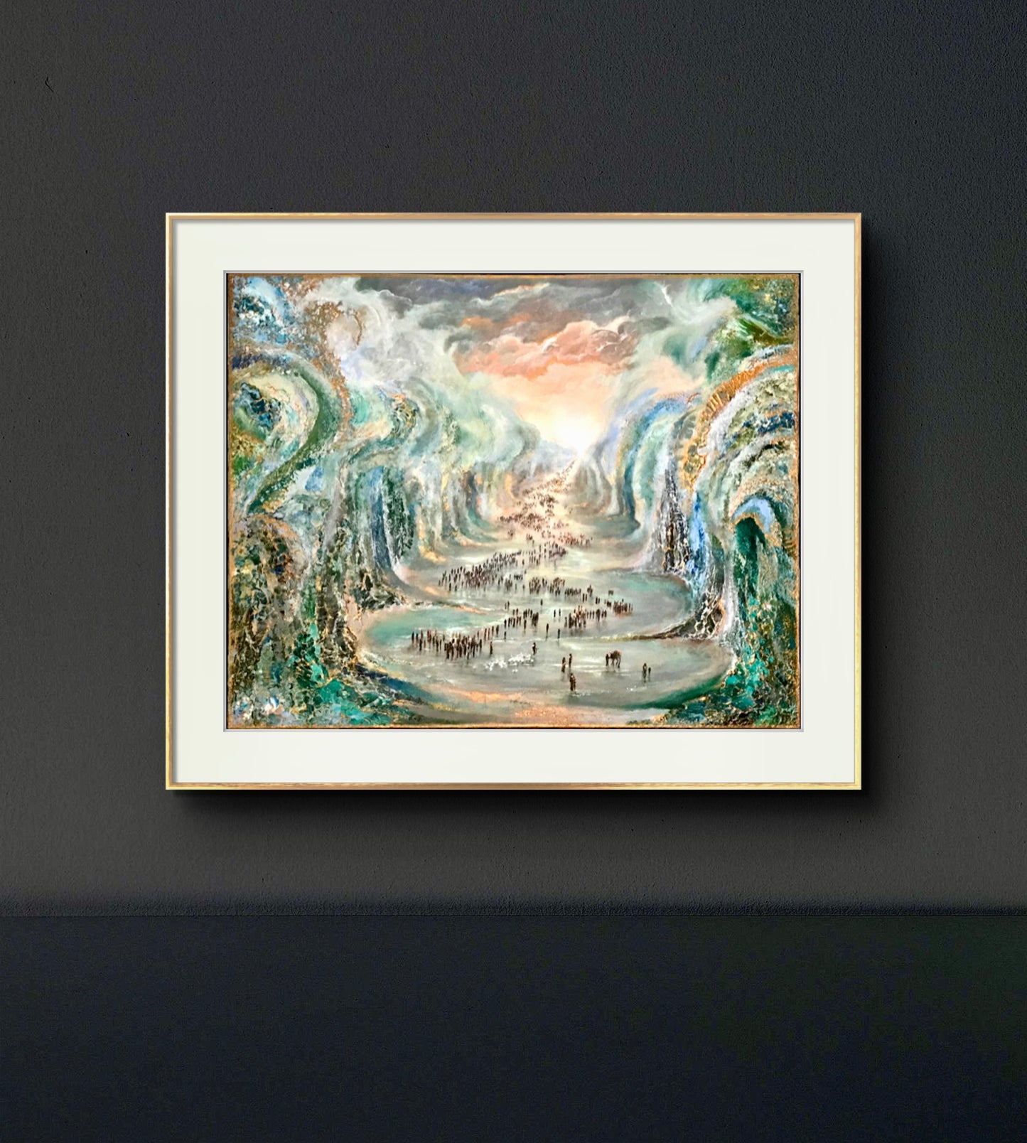 Fine art print av originalverket ”Exodus” av Nina Björk Bildstorlek 63 x 50 cm. 