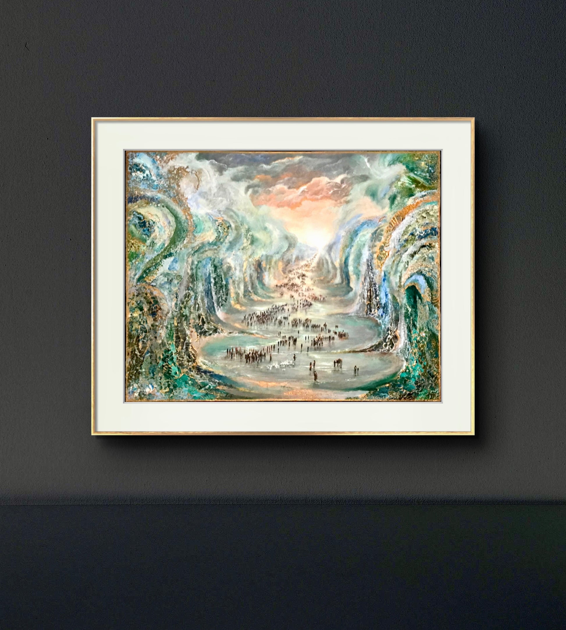 Fine art print av originalverket ”Exodus” av Nina Björk Bildstorlek 63 x 50 cm. 