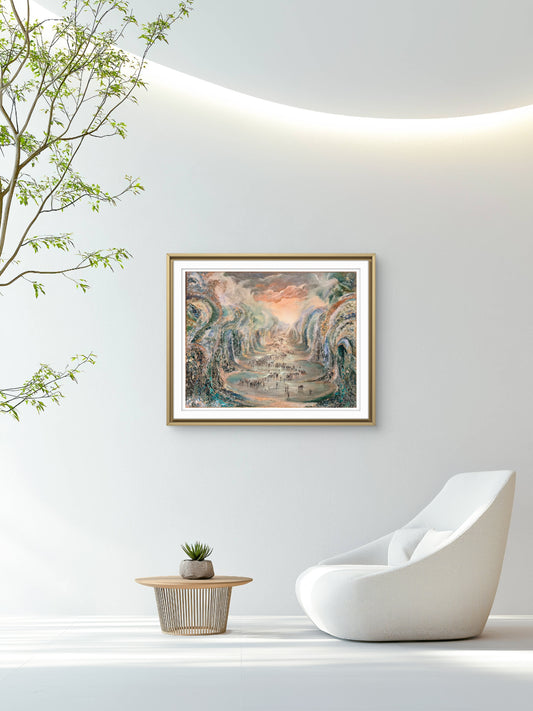 Fine art print Exodus i hemmiljö. Konstnär  Nina Björk
