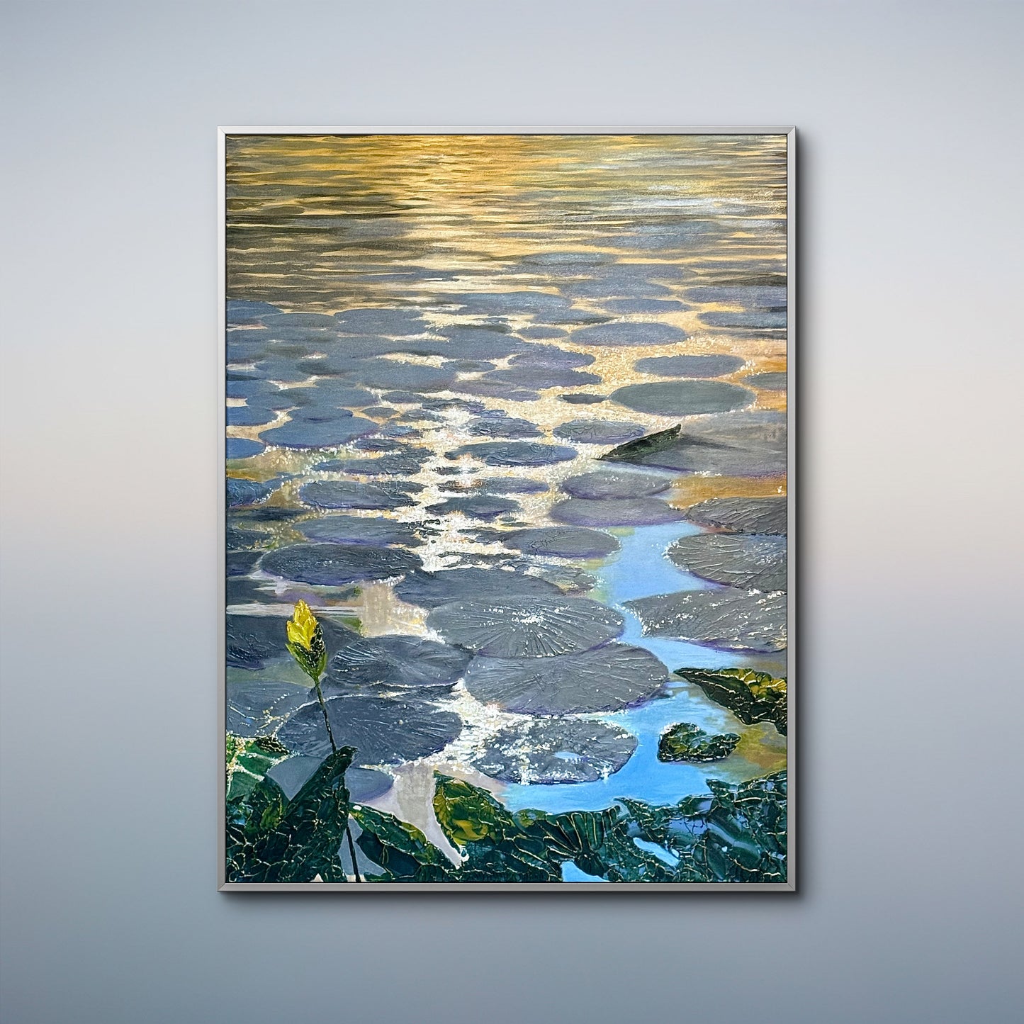 Golden light on Lily petals