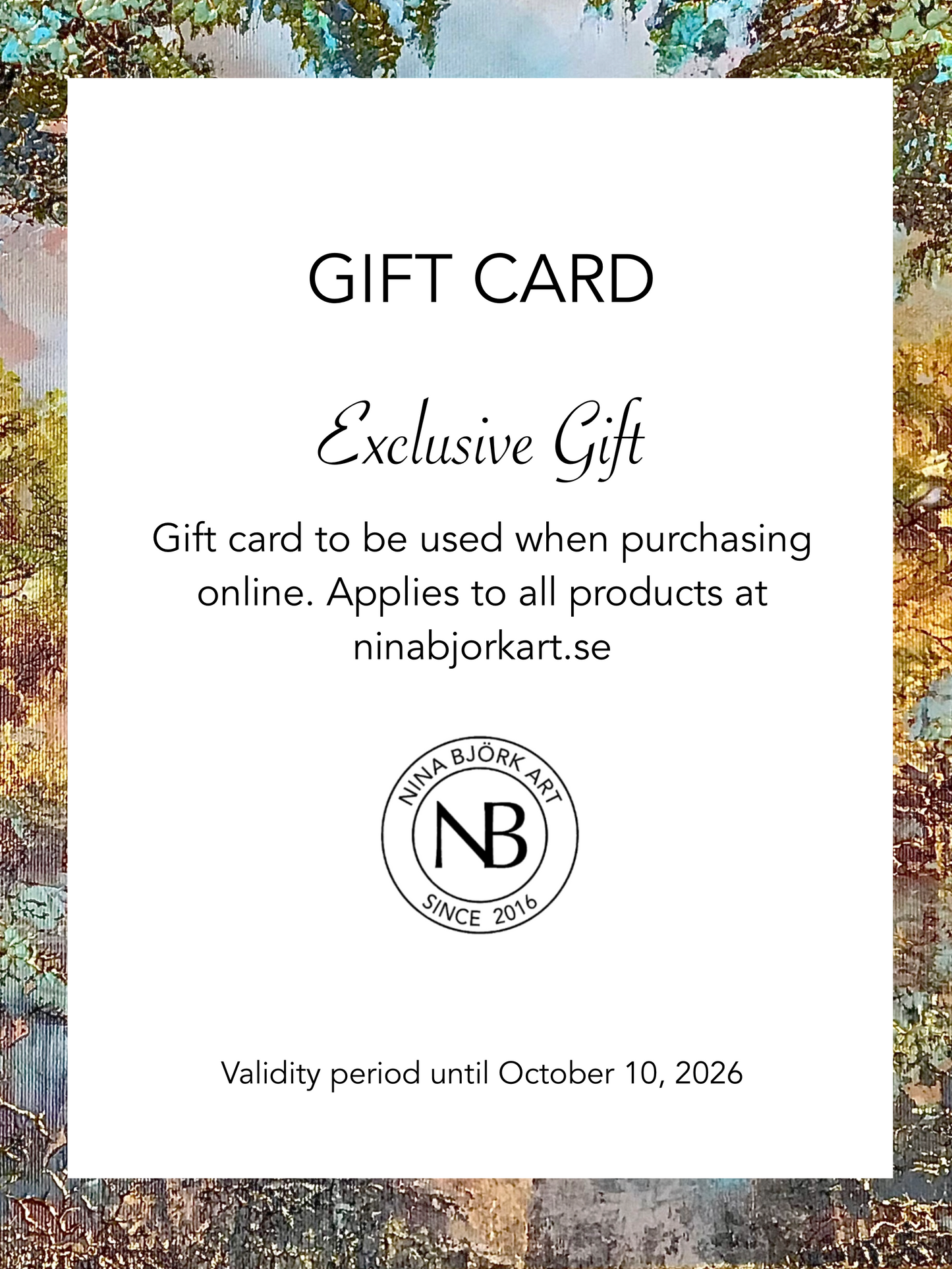 Presentkort - Inför vintens högtider