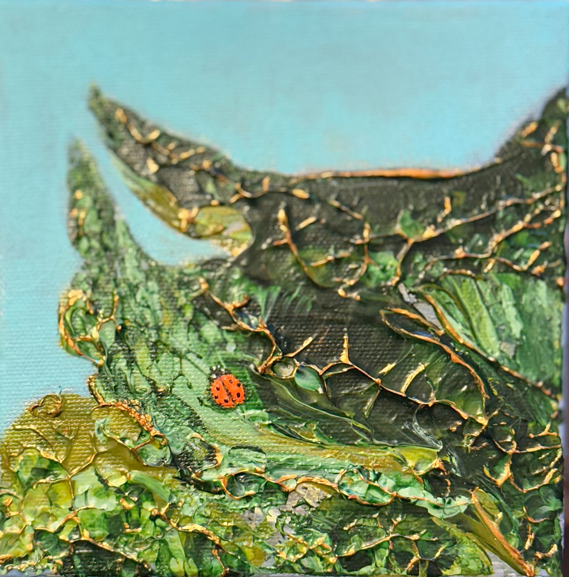 Originalverk ”No 15” ingår i kollektionen ”never ending story”, 15x15 cm, av Nina Björk 