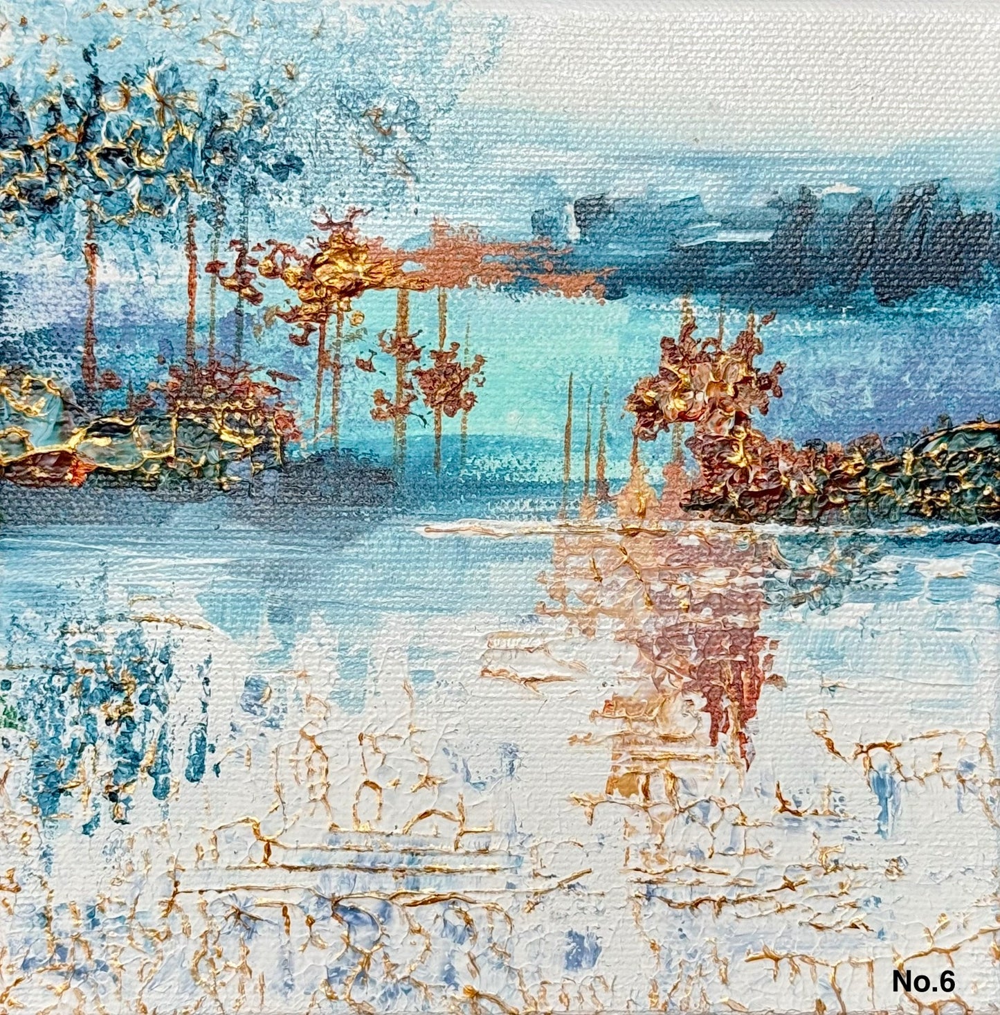 Originalverk i ”No 6” serien never ending story 15 x 15 cm. Konstnär Nina Björk