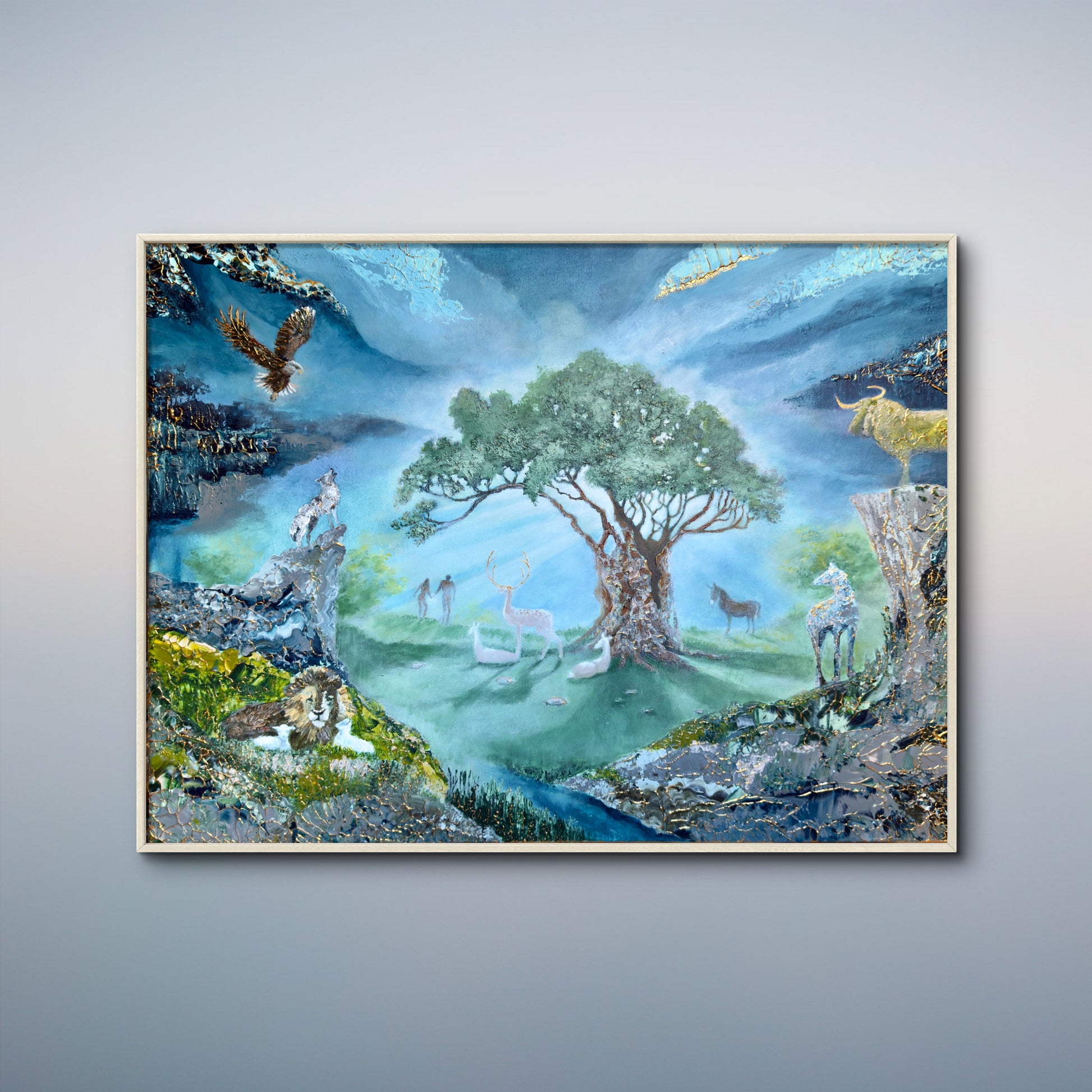 Originalverk ”the beginning of the end”, 62 x 82 cm inklusive galleriram, av Nina Björk