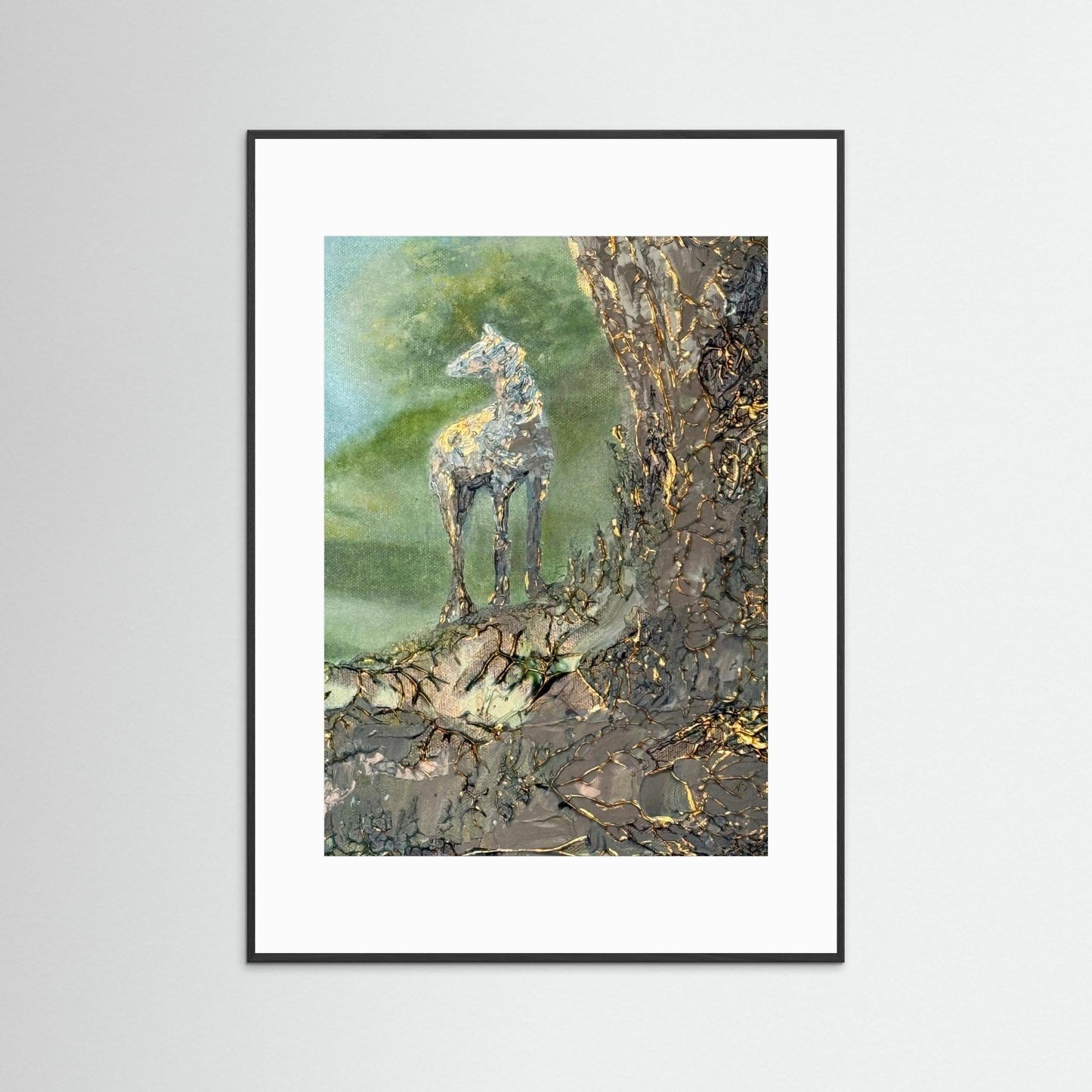 Golden horse fine art prints