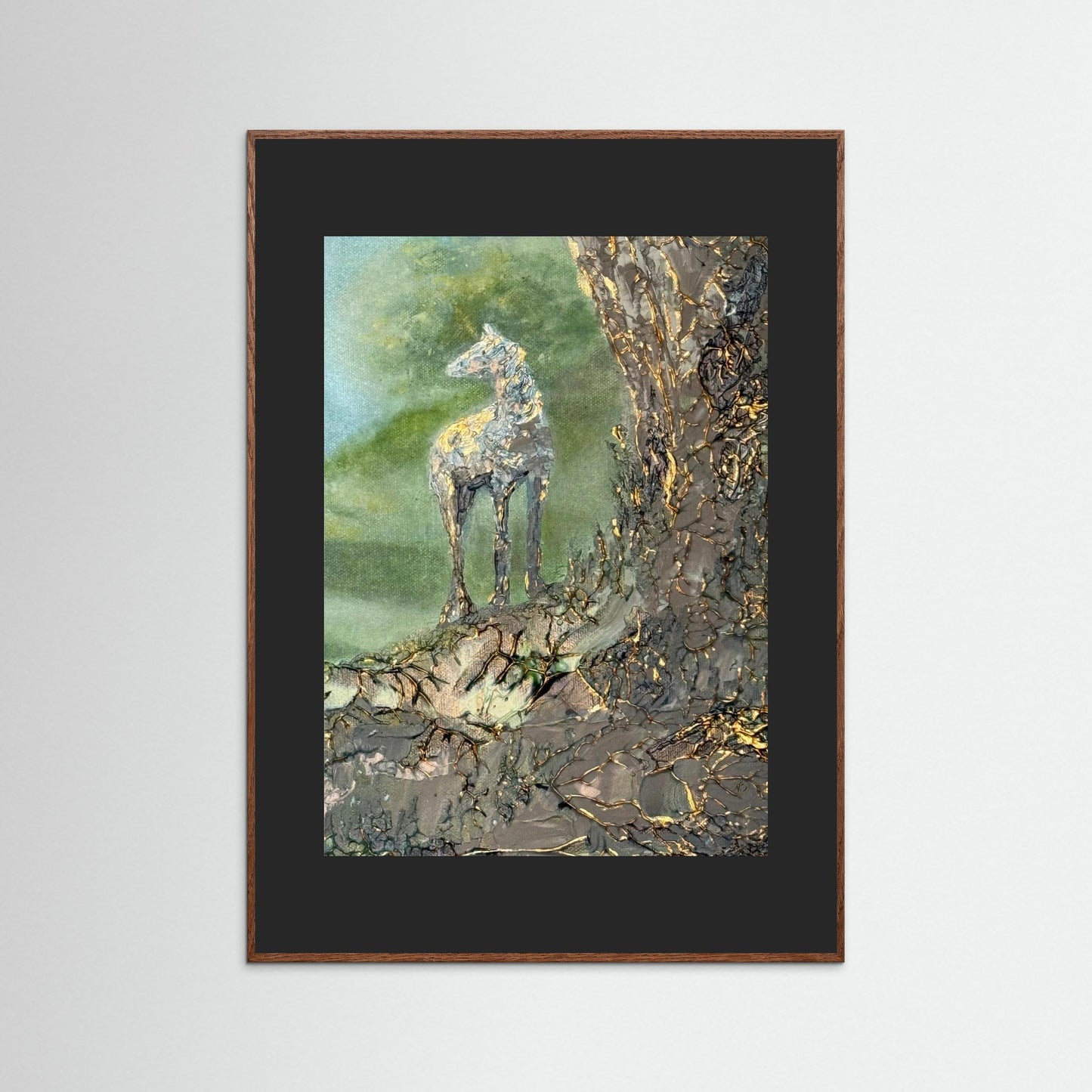 Golden horse fine art prints