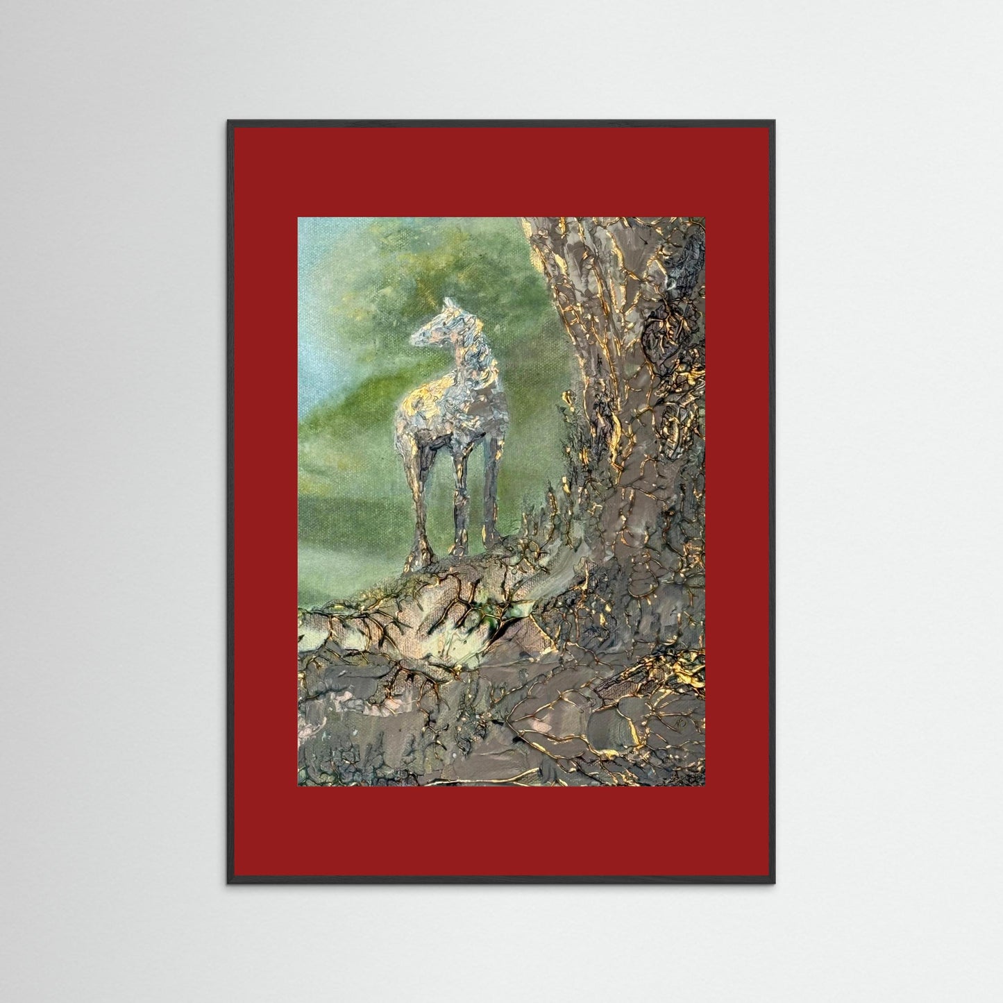 Golden horse fine art prints