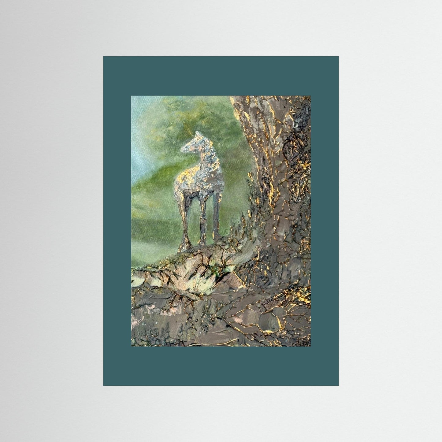 Golden horse fine art prints