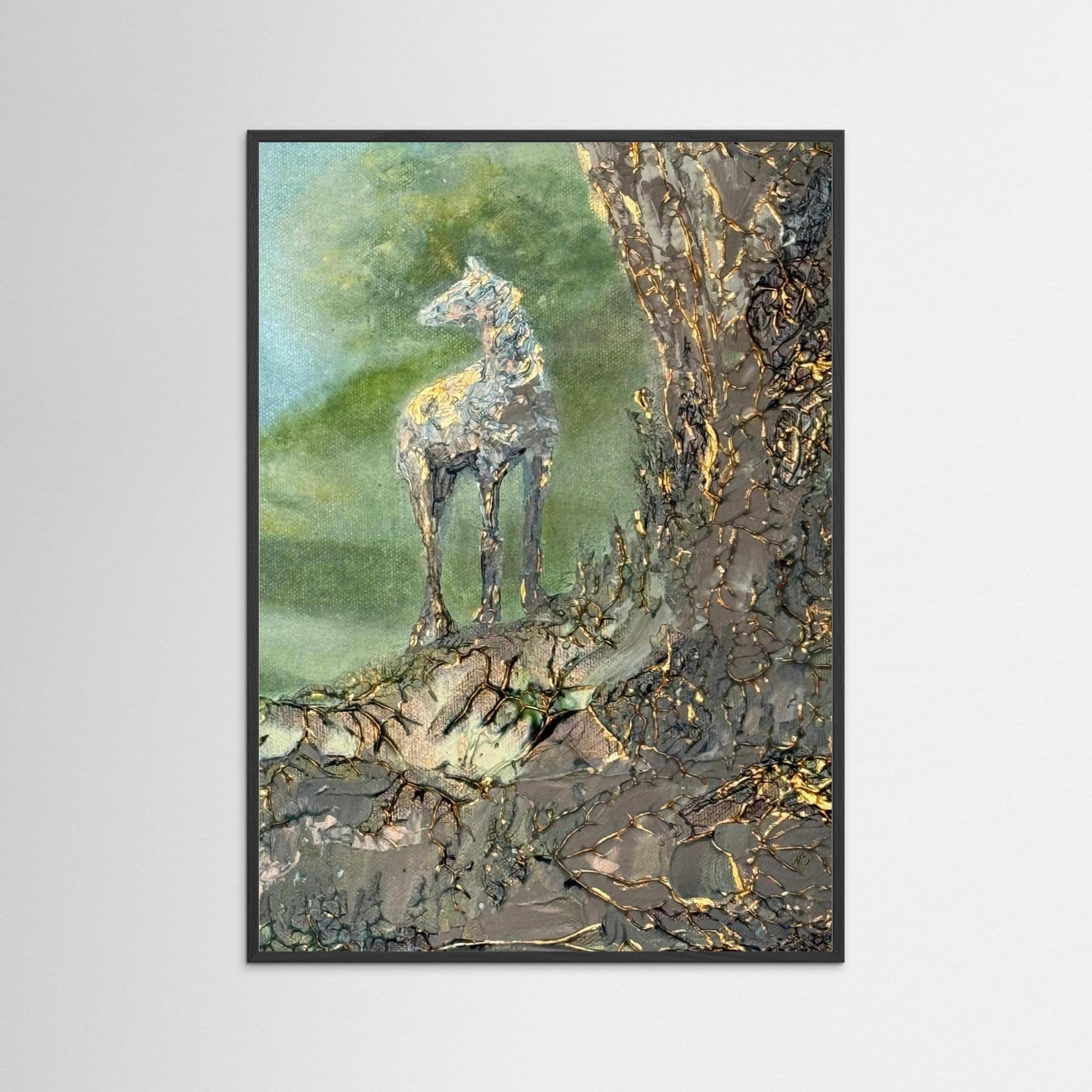 Golden horse fine art prints