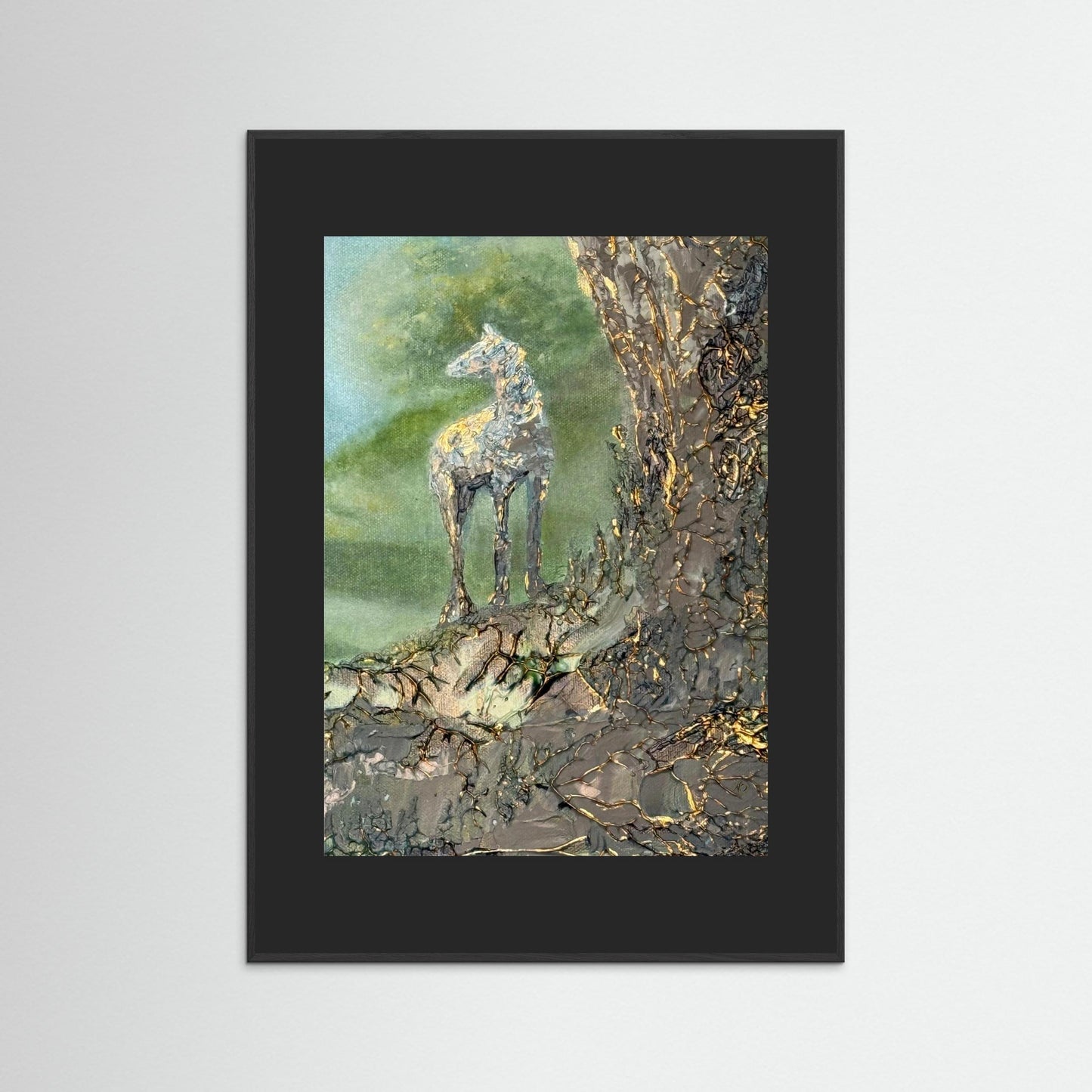 Golden horse fine art prints