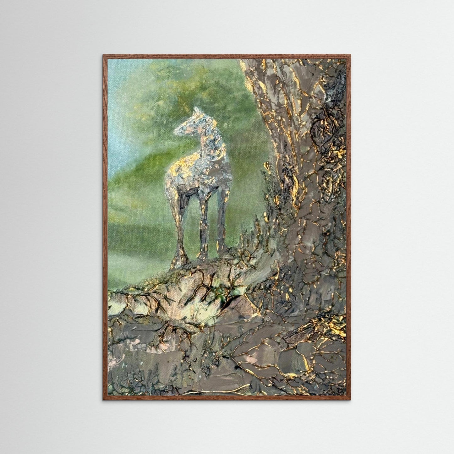 Golden horse fine art prints